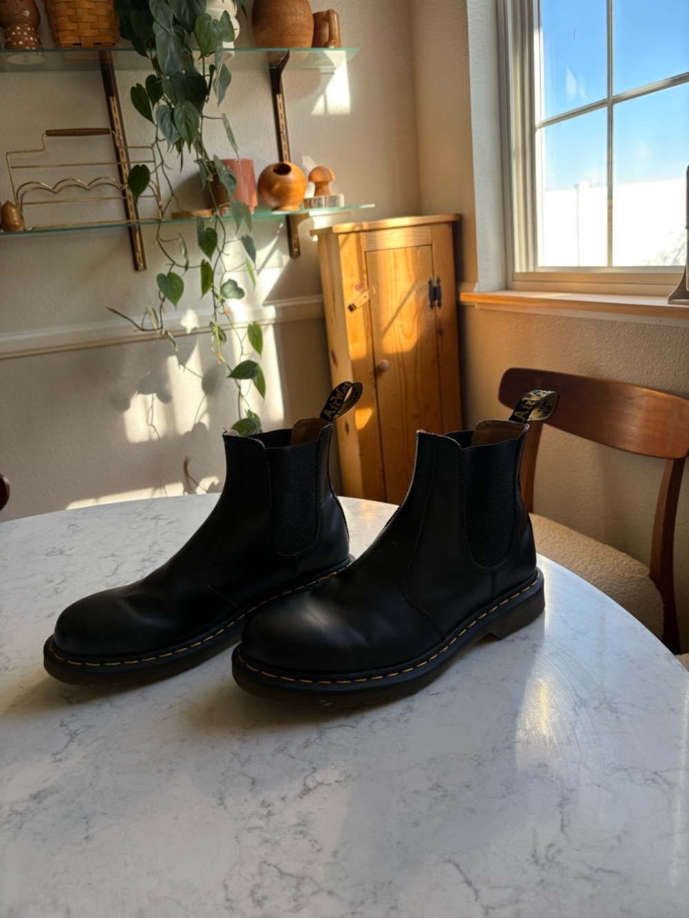 Dr. Martens Black Chukka Boots with Yellow Stitching - Picture 2 of 13